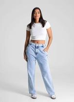 Calça Feminina Jeans Reta Sawary Premium Original Cintura Alta 281303 Calça Feminina Jeans Reta Sawary Premium Original Cintura Alta 281303