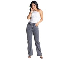 Calça Feminina Jeans Reta Sawary Premium Original Cintura Alta Moda 279974
