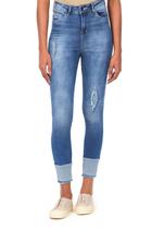 Calça Feminina Jeans Skinny Alin Polo Wear Jeans Claro