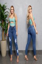 Calca feminina jeans skinny classic ri19