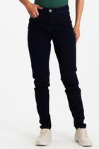 Calça Feminina Jeans Skinny Love Polo Wear Jeans Escuro