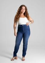 Calça Feminina Jeans Skinny Plus Size Sawary Premium Original Cintura Alta Elastano 280872