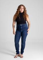 Calça Feminina Jeans Skinny Plus SIze Sawary Premium Original Cintura Alta Moda 280692 Calça Feminina Jeans Skinny Plus SIze Sawary Premium Original Cintura Alta Moda 280692
