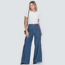 Calça Feminina Jeans Wide Leg 805224-