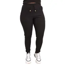Calça Feminina Jogger Cintura Alta Cargo Envio Imediato Elastano Moda Blogueira