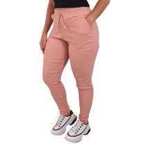 Calça Feminina Jogger Cintura Alta Cargo Envio Imediato Elastano Moda Blogueira Calça Feminina Jogger Cintura Alta Cargo Envio Imediato Elastano Moda Blogueira