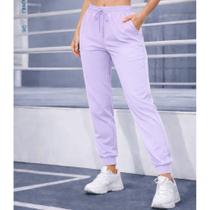 Calça Feminina Jogger Importada Dry Fit Com Elastano Esportiva Fitness Slim Fit Leve de Seda de Gelo