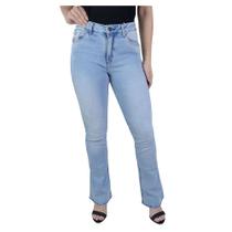 Calça Feminina Lado Avesso Jeans Flare Hiper Destroyed - L12 Calça Feminina Lado Avesso Jeans Flare Hiper Destroyed - L12