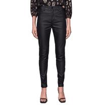 Calça Feminina Lado Avesso Pin Up Resinada Preta - L1240