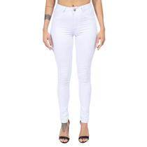Calça Feminina Lady Rock Sarja Hot Pants Branco - CL11012