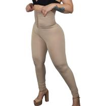 Calça Feminina Legging Modeladora Cintura Alta Com Elastico E Colchete