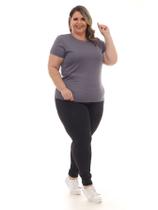 Calça Feminina Legging Plus Size Cintura Alta Suplex Academia Fitness Calça Feminina Legging Plus Size Cintura Alta Suplex Academia Fitness