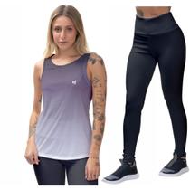 Calça Feminina Legging Regata Moda Musculação Caminhada Proteção UV50