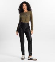 Calça Feminina Legging Sintética Rovitex Preto Calça Feminina Legging Sintética Rovitex Preto