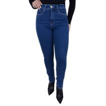 Calça Feminina Lunender Jeans Skinny Azul Médio - J6770 Calça Feminina Lunender Jeans Skinny Azul Médio - J6770
