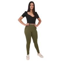 Calça Feminina Malha Crepe Estilo Jogger