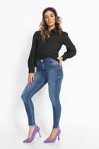Calça Feminina Midi Skinny Contém Zíper Biotipo Jeans