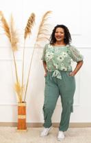Calça Feminina Modelo Cargo Plus Size Calça Feminina Modelo Cargo Plus Size