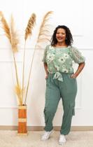Calça Feminina Modelo Cargo Plus Size