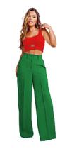 Calça Feminina Modelo Pantalona Calça Feminina Modelo Pantalona