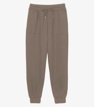 Calça Feminina Moletom Jogger Básico Endless Marrom