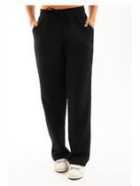 Calça Feminina Moletom Pantalona Wide Leg Moda Gringa