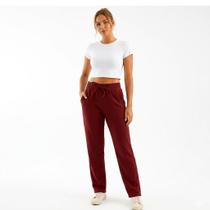 Calça Feminina Moletom Pantalona Wide Leg Moda Gringa Calça Feminina Moletom Pantalona Wide Leg Moda Gringa