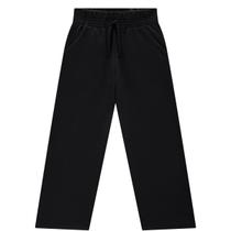 Calça Feminina Moletom Peluciado KYLY Cor:PretoTamanho:16