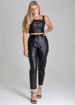 Calça Feminina Mom Sawary Resinada 276498 Calça Feminina Mom Sawary Resinada 276498