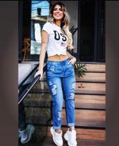 Calça feminina mon sem elastano