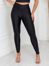 Calça Feminina Montaria Skinny 3 Zíperes Poliamida