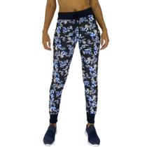 Calça Feminina MXD Conceito Floral Azul Detalhado