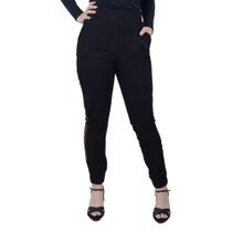 Calça Feminina Olho Fatal Jogger Molecotton Preta - 601102