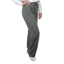 Calça Feminina Olho Fatal Moletom Wide Leg Verde - 601289