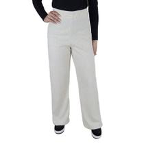 Calça Feminina Olho Fatal Wide Leg Linho Bege - 601868