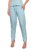 Calça Feminina Oxford Rebeca com elástico Azul Claro Calça Feminina Oxford Rebeca com elástico Azul Claro