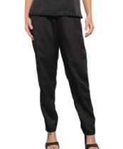 Calça Feminina Oxford Rebeca com elástico Preto Calça Feminina Oxford Rebeca com elástico Preto