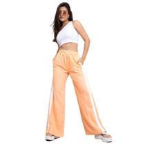 Calça Feminina Pantalona Alfaiataria Tendência Moda Confortável Estilosa Moderna Casual Gringa Listrada Cintura Alta