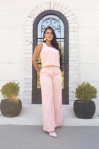 Calça Feminina Pantalona Barra Dobrada Luxo
