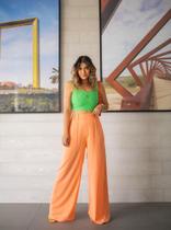 Calça Feminina Pantalona Cintura Alta Blogueira Papilloo