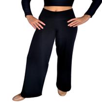 Calça Feminina Pantalona Cós Lisa Suplex Pp Ao Plus Size