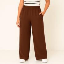 Calça Feminina Pantalona Duna Cintura Alta Wide Leg Calça Feminina Pantalona Duna Cintura Alta Wide Leg