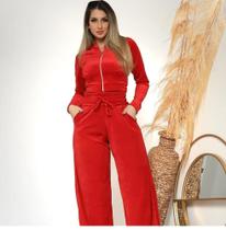 Calça Feminina Pantalona em Plush FitWell