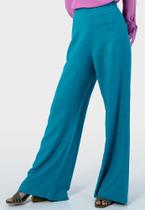 Calça feminina pantalona lipa azul