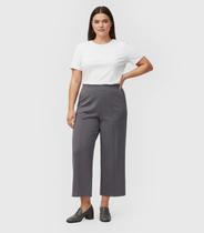 Calça Feminina Pantalona Plus Size Renaluci Cinza Calça Feminina Pantalona Plus Size Renaluci Cinza