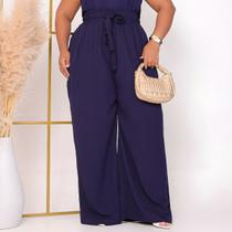 Calça Feminina Pantalona Soltinha Plus SizeTendência Verão Confortável Calça Feminina Pantalona Soltinha Plus SizeTendência Verão Confortável