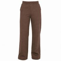 Calça Feminina Pantalona Wide Leg Moletom Cintura Alta -