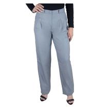 Calça Feminina Parado no Ar Wide Leg Cinza - 73036 Calça Feminina Parado no Ar Wide Leg Cinza - 73036