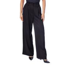 Calça Feminina Pellini Pantalona Alfaiataria com Pregas Preto Calça Feminina Pellini Pantalona Alfaiataria com Pregas Preto