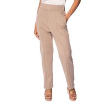 Calça Feminina Pellini Reta Cintura Alta Bege Calça Feminina Pellini Reta Cintura Alta Bege